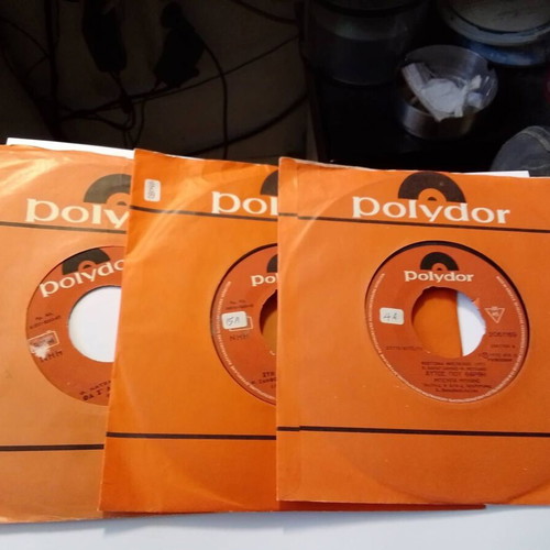 Polydor 45rpm vinyl records pack of 3 like new, laiko