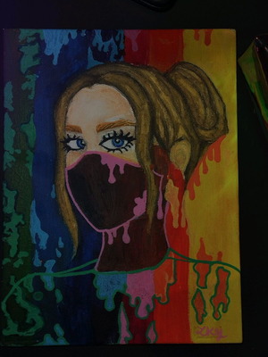 Modern painting personal creation new, gaming aesthetic 23x18
