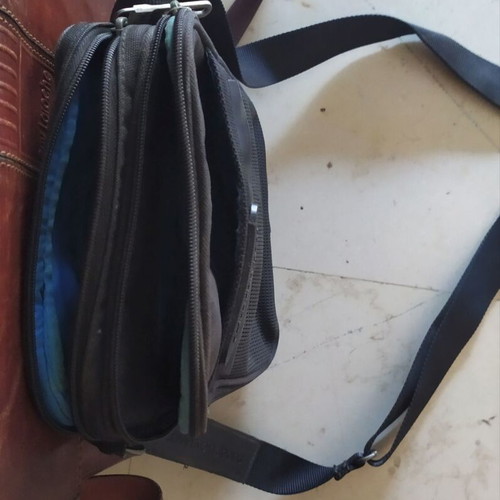 Calvin Klein black crossbody bag with 4 compartments