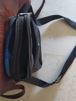 Calvin Klein black crossbody bag with 4 compartments