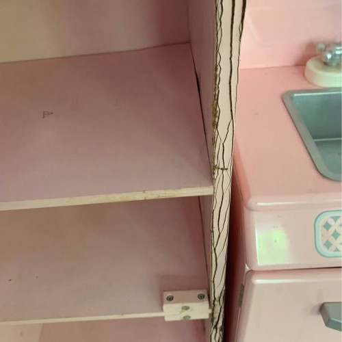 Wooden toy kitchen used