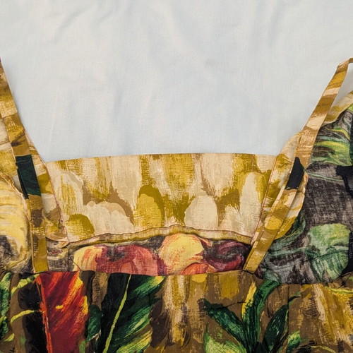 Vintage-Style Still Life Fruit Basket Dress tailor made, like new