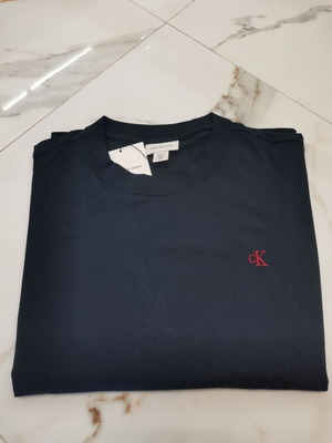 Calvin Klein men's long sleeve shirt new, dark blue, size XL