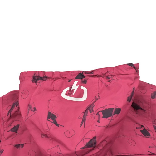 Emerson Hooded Jacket pink fleece lined used, size Large