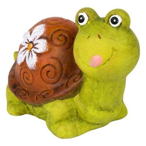 Ceramic garden decorative turtle set green 3 pieces