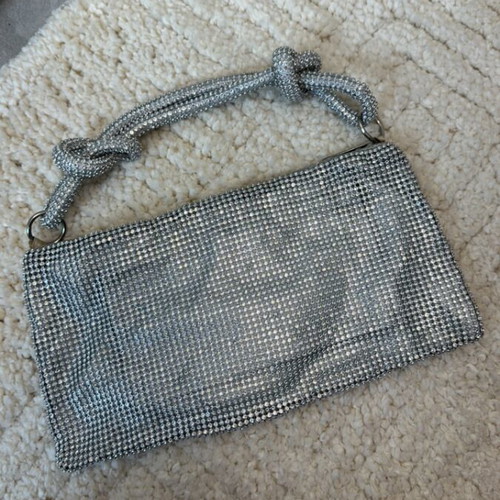 Silver handbag like new