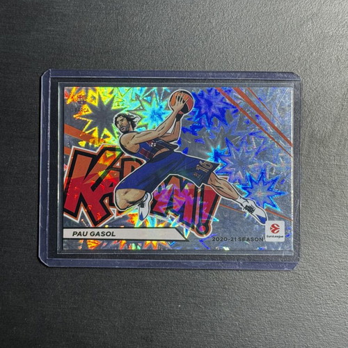 Pau Gasol Kaboom! #5 SSP Panini Contenders EuroLeague card like new