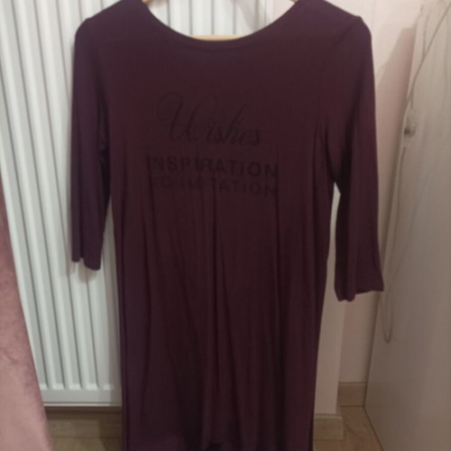 Long burgundy blouse like new, size XS