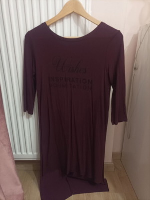 Long burgundy blouse like new, size XS