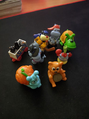 Happy Hippo Kinder Spongebob figures used, set