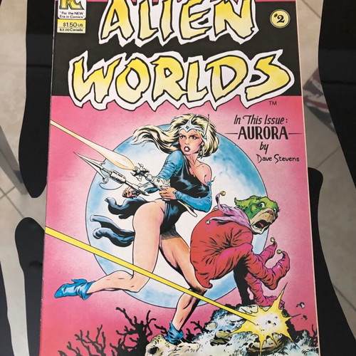 Alien Worlds 2 comic like new with Dave Stevens cover and story