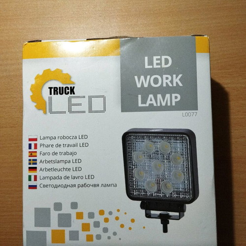 Led Work Lamp L0077 Truckled Kamar new 24W 1430 lumen 12/24V