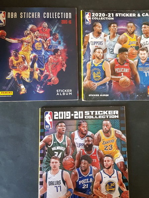 Άλμπουμ NBA μεταχειρισμένα, πακέτο 3, σχεδόν κενά
