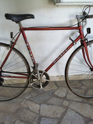 Mirage racing bike used, vintage 1980s, red, V-brakes, men's