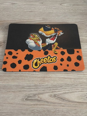 Cheetos mousepad with logo and Chester Cheetah used