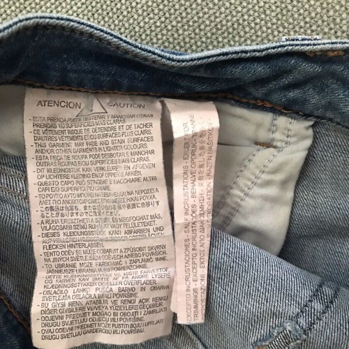 Zara women's blue jeans size 42 with metal studs and frayed hems like new