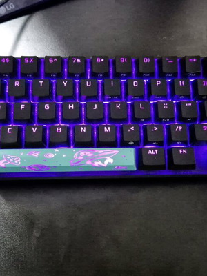 Mechanical keyboard 65% HyperX Alloy Origin με Aqua switches σαν καινούργιο