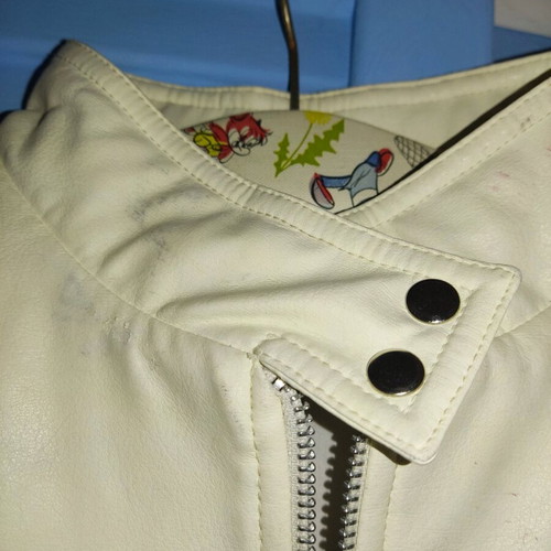 Lapin leather kids jacket used with wear