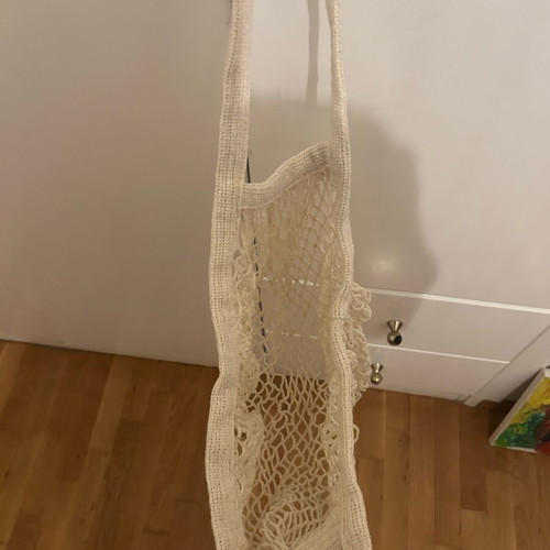 Beach bag like new, beige, handheld