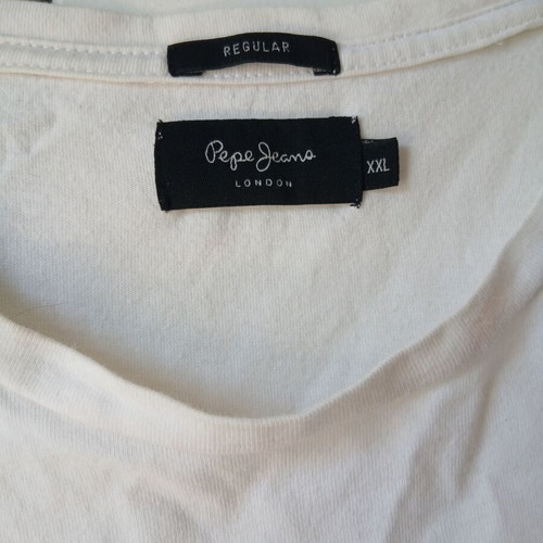 Pepe Jeans T-shirt like new, XXL white and black