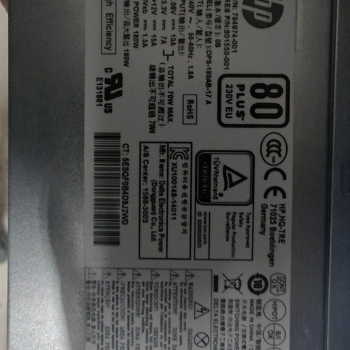 HP ProDesk power supply used, compatible with 400G2/400G3/480G2/480G3/490G2/490G3/280G1/600G3/680G3/G4/G5 MT models