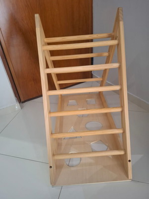 Climbing Triangle set with wooden balance boards and climbing board gift