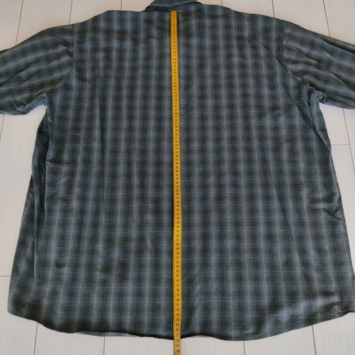 King's Road men's shirt 4XL like new, black checkered