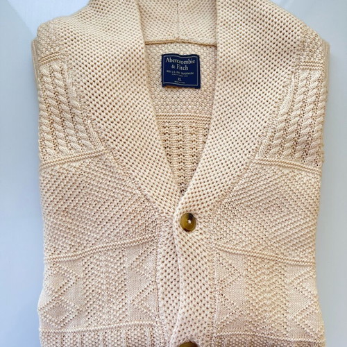 Abercrombie & Fitch knit cardigan XL - Tall like new, beige