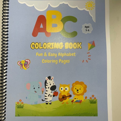 Coloring book with English alphabet new