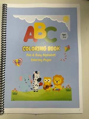 Coloring book with English alphabet new