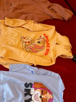 Girls' pack of 2 sweatshirts and 1 blouse age 4-6 like new