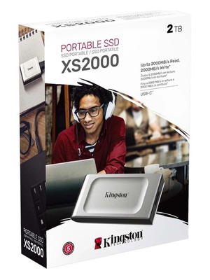 Kingston 2TB XS2000 портативен SSD USB-C 3.2 поколение 2x2 [SXS2000/2000G]