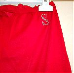  Παιδική μπλούζα στράπλες κόκκινη με φιογκάκι και στρας, Νο 16