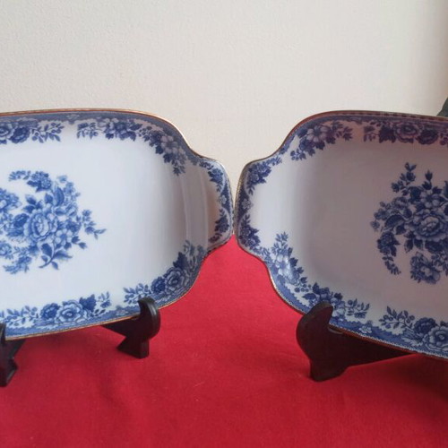 Vintage porcelain Hutschenreuther Tavola serving platters like new, set of 2