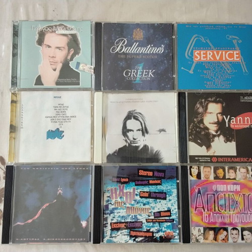 CDs with Greek and foreign music like new, pack of 30