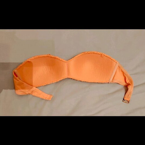 Strapless swimsuit H&M orange like new, size L
