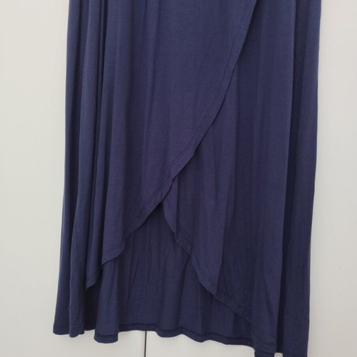 Celestino long blue elastic asymmetric skirt like new, size L