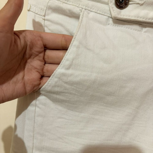 PNK Jeans White Low-Waisted Y2K Denim Pants like new, size S