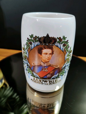 Ludwig II Konig Von Bayern каменен бирен халбa нов