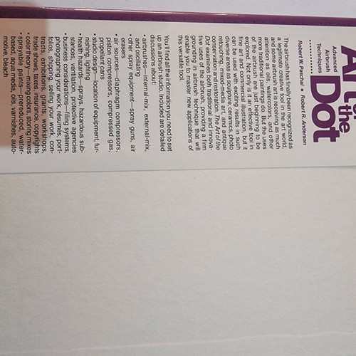 The Art of the Dot Advanced Airbrush Techniques book like new, 1985 edition