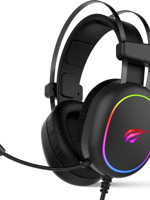 Havit H2016D RGB gaming headphones new, 7.1 surround, 50mm, black