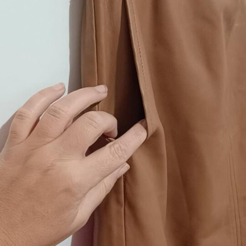 Esprit skirt used, A-line, faux leather, waist 38, beige