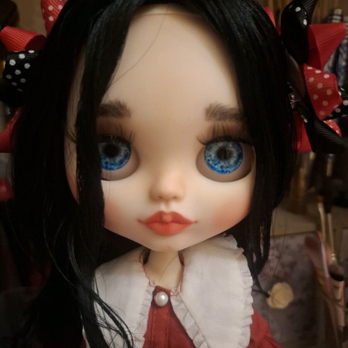 Blythe doll new handmade with hand-painted ladybug design
