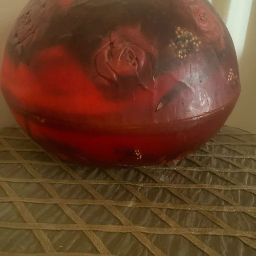 Candle table lamp, circumference 90 cm, height 22 cm