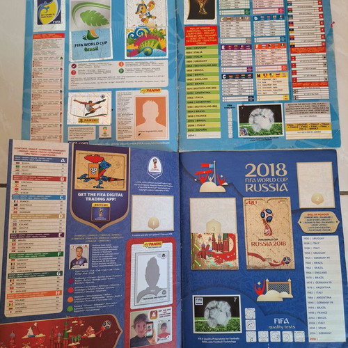 Panini World Cup 2014 & 2018 sticker albums