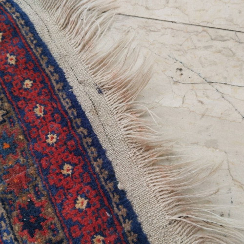Authentic handmade rug used
