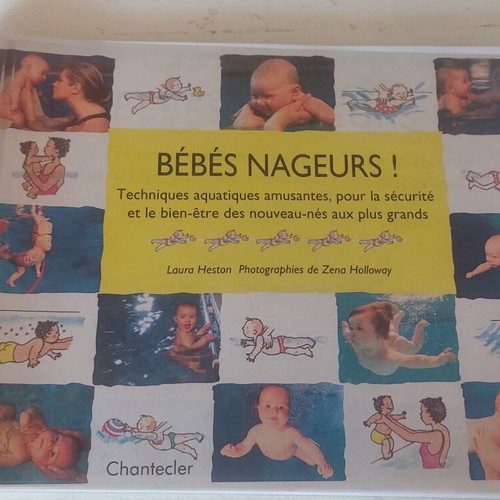 Swimming Learning Manual for Babies like new, French with Greek translation