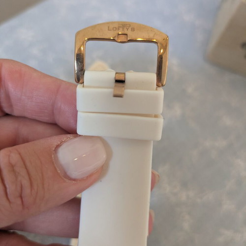 Lofty's wristwatch used, white and pink