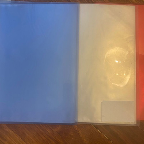 Plastic display books used, pack of 13, with 20 transparent pockets A4