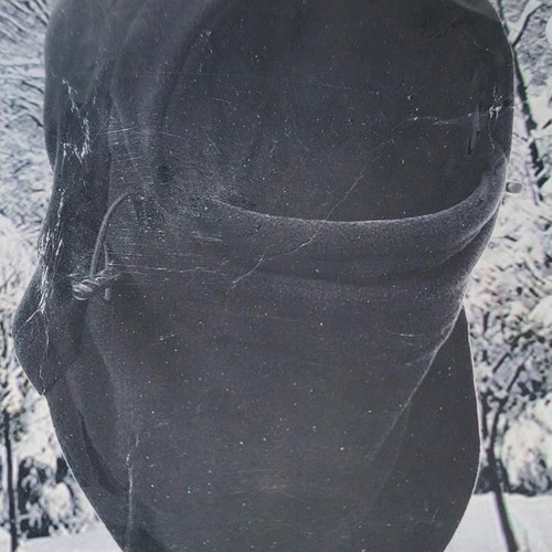 Balaclava full face like new, black, thermal fleece